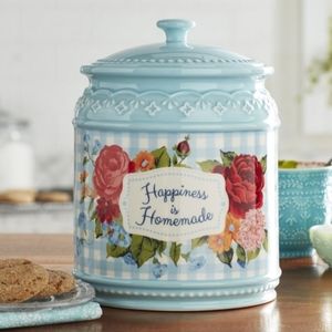 New HAPPINESS IS HOMEMADE cookie jar PIONEER WOMAN brand new